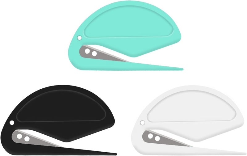 ZONICE 3 Pack Letter Opener Envelope Slitter – Envelope Opener with Safety Concealed Sharp Blade Neatly Opened Without Damage.Mail Opener for Women Men,Office Worker,Graduate Students,Home,Office,Postal - Image 1